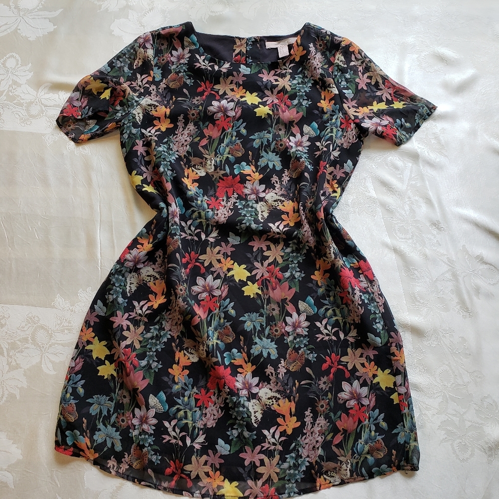 Cute Butterfly Floral Dress